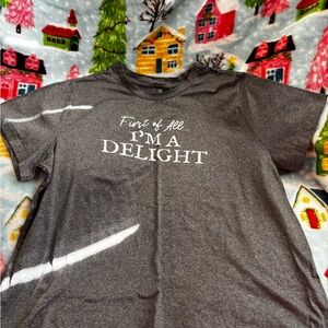 SHEIN Charcoal Heather Tee